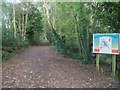 Western entrance to the Glamorganshire Canal Local Nature Reserve