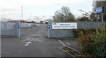 ST3486 : Meadows Road entrance to BCA  Newport Auction Centre by Jaggery