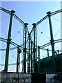 Conjoined Gas Holders on the north side of The Oval Cricket Ground