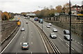 M4 motorway viewed from Caerleon Road, Newport