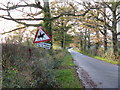 Race horse road sign