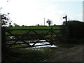 SY0097 : Gate and footpath across the field by Rob Purvis