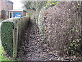 The Chiltern Way cuts down the side of a house in Bledlow Ridge