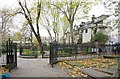 Gardens seen from St Mary Abbots Churchyard