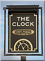 NZ3164 : Sign for The Clock, Victoria Road East by Mike Quinn