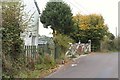 Level Crossing gates at Knoll Lane.