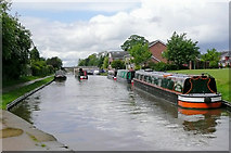 SJ6834 : Shropshire Union Canal at Market Drayton, Shropshire by Roger  D Kidd