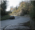 2009 : Minor road passing the rail entrance to Whatley Quarry