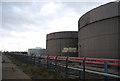 TQ5677 : Large Oil storage tanks, ESSO Oil Storage Depot, Purfleet by N Chadwick