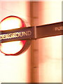 TQ2980 : Underground sign by Kyle Thompson