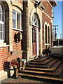 The former railway station in Pulham Market (detail)