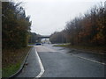 A539 looking towards A483 overbridge.