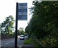 Bilingual bus stop sign - Welsh side