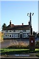 Postbox by the sign