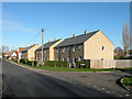 Modern houses on Great Abington High Street