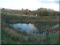 Pond and chimney, Soothill