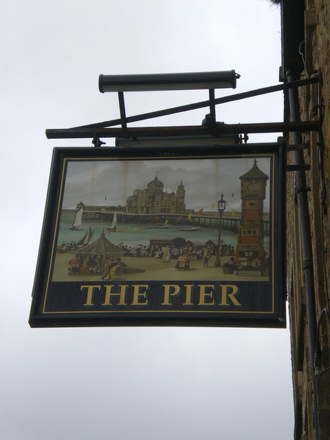 The Pier, Marine Road Central, Sign