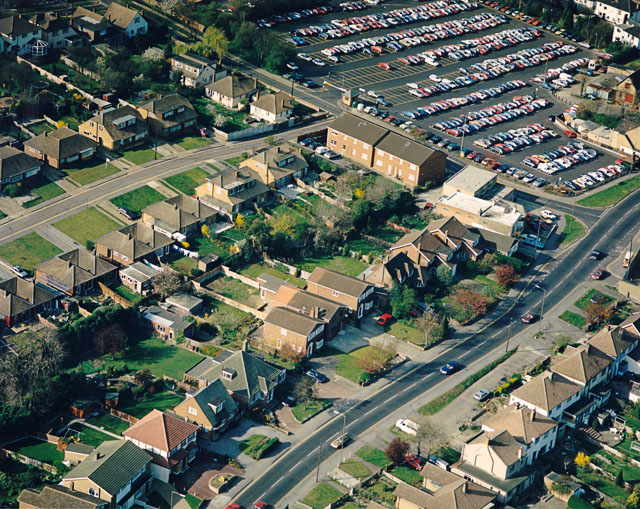 Aerial View Of Essex Way And School Lane... © Edward Clack :: Geograph ...