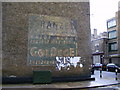 Ghost sign on side of Pullens Building in Crampton Street
