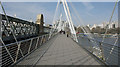 Footbridge alongside Hungerford Bridge, Charing Cross, London