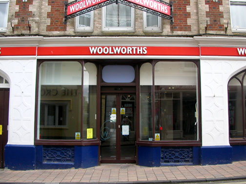 Closed Woolworth Store, Shaftesbury High Street