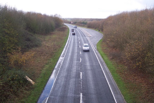 A28 Ashford Road towards Bethersden © David Anstiss :: Geograph Britain ...