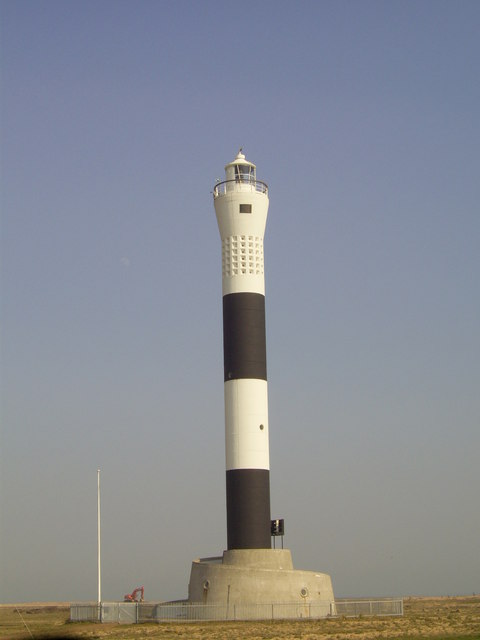 The new lighthouse at Dungeness, Kent