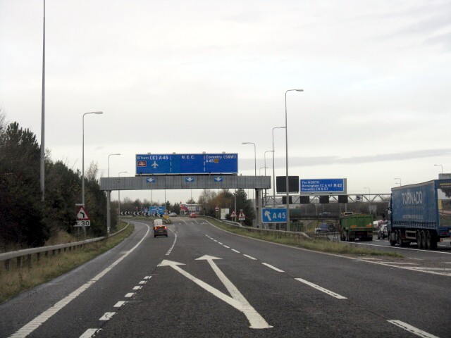 M42 Junction 6 Northbound © Peter Whatley cc-by-sa/2.0 :: Geograph ...