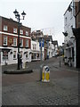 Looking from the High Street into Wharf Street