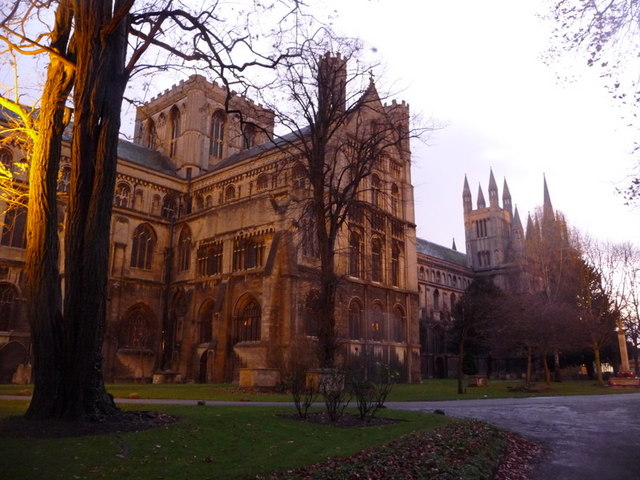 Peterborough: the cathedral from the northeast