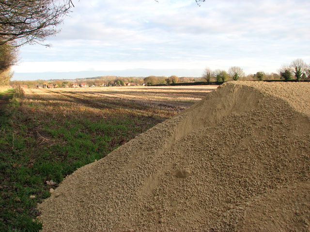 Fertiliser Waiting To Be Spread © Evelyn Simak Geograph Britain And 
