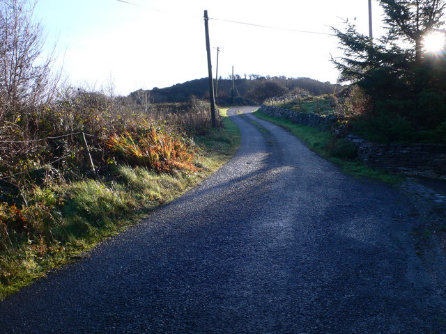 Country lane east of Lehinch