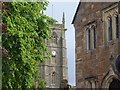 Church tower and old school room, Chew Magna