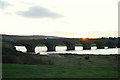 Bridge over the Deveron at Banff in a setting sun