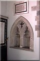 SP4724 : St James, Rousham, Oxon - Piscina by John Salmon