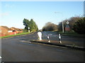 Looking across London Road at the junction with Drift Road