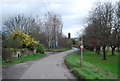 Footpath signposted off Otham Lane