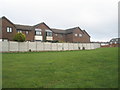 Houses in Rapson Close as seen from the recreation ground