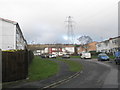 Pylon as seen from Bromyard Crescent