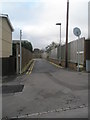 Looking from Bromyard Crescent into Moorcroft Close