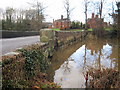 Flood - north side of Aldford Bridge