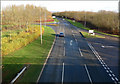 Saffron Way between Fishermead, on the left, and Eaglestone