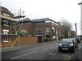 Approaching the multi-storey car park in Blenheim Road