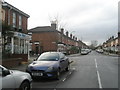 Approaching the crossroads of High Street and Grantham Road