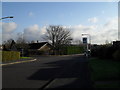 Bus stop opposite Breamore Close in Broadlands Avenue