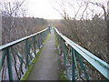 Footbridge across the River South Tyne leading to Bardon Mill