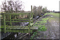 Footbridge with stiles across a rhyne