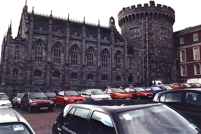Dublin - Dublin Castle - southeast  exterior corner