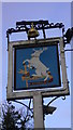 SU7861 : Sign at  "The White Hart" at Eversley by Shazz