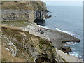 SY9976 : View towards Dancing Ledge from the west by Phil Champion